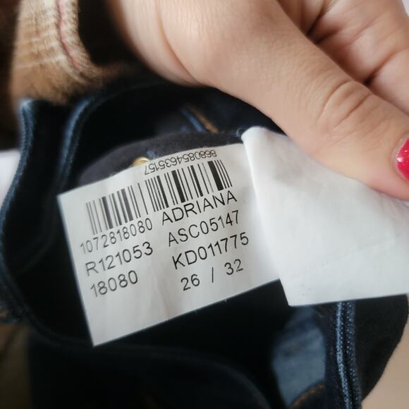 Mavi Gold Dark Wash Mid Rise Slim Stretch Ariana Classic Skinny Jeans Size 26 - Picture 10 of 11